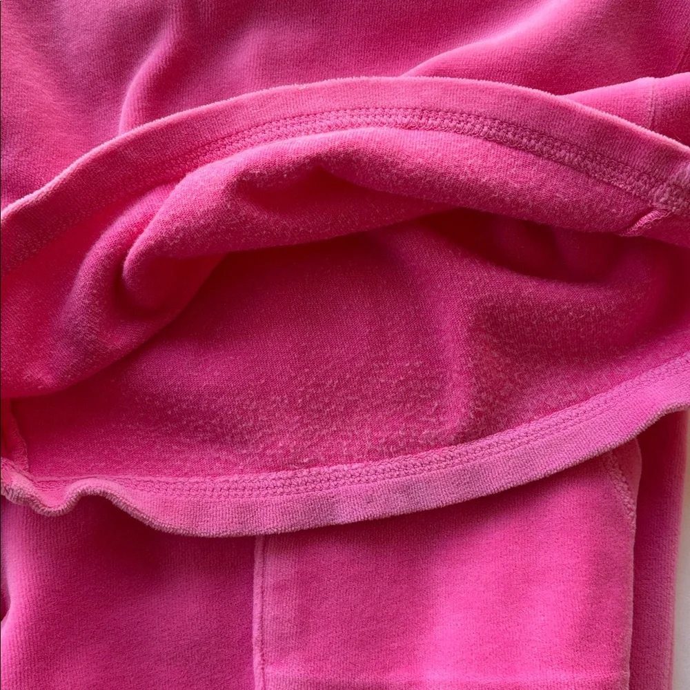 Vintage Juicy Couture Velour Y2k Tracksuit Pant Pink USA Flare Snapback Pocket M